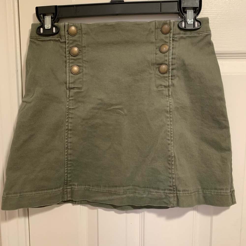 Abercrombie and Fitch green mini skirt